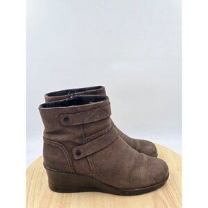 KEEN Womens  KATE MID  Wedge Boots Side Zip  1013734 Sz 8.5